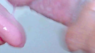 Closeup- Desi Bhabhi Condom Blowjob! Cum in Condom with Red Lipstic