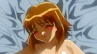Winsome hentai minx getting facial plastered with hot sperm