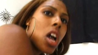 Alluring ebony whore gangbang hot sex scene