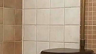 Backstage "she Peed and Wiped Her Wet, Hairy Pussy