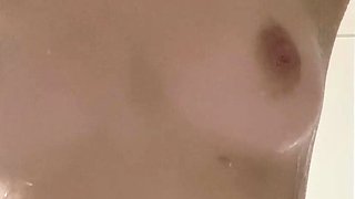 Handjob amateur blonde MILF and teen tug lucky dudes cock