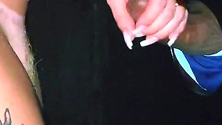 Married Fucking Stranger in Gloryhole in Front of Cuckold