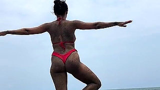 Buried in the Sand & Beach Yoga - Double the Show