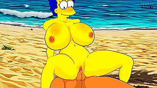Hentai Anime, Anime Hentai And Car Toon In Marge Sucked Off A Bodybuilder On A Nudist Beach !the Simpsons New Animation Dsanimatin Hentai !