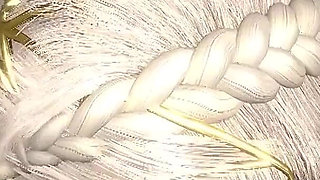 Sexy Blonde Elf Girl Sucking Dick in the Dark