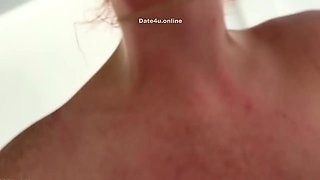 Horny MILF amazing facial video