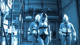 German Domination Scene - Blonde in Fetish Gear