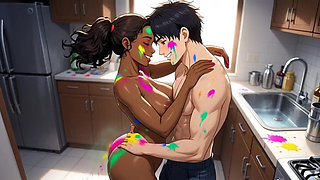 Holi fuck Babli bhabhi fucking in holi