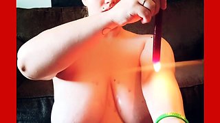 Busty brunette with big boobs rides cock