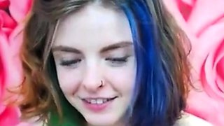 Emo 18-Year-Old With Tattoos Masturbates on Webcam