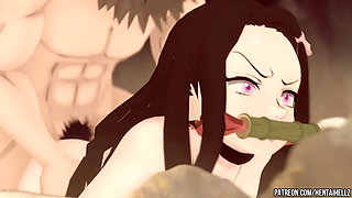 Kimetsu no Yaiba hentai Zenitsu fuck Nezuko anal 3d animation demon slayer