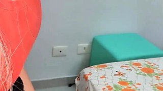 Solo ladyboy masturbation