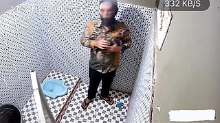 Indonesian Hijab Teacher Fucks Student in Public Toilet - Clarelia Jamsen Blowjob Viral