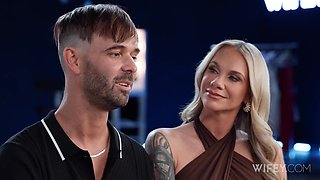 Kaci Kennedy's Blonde Milf Takes a Monster Black Cock In Front of A Hubby