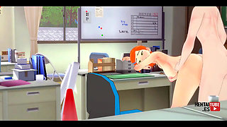 Hentai - Gwen Fucked in a Desk