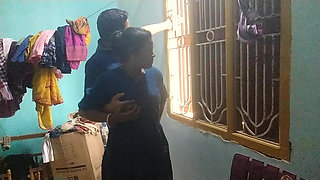 I Called Neighbour Rasleen Bhabhi to my Home and Drilled pussy at store room on Chair when No-one present