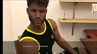 Curvy newbie with huge natural boobs in an erotic visual novel adventure