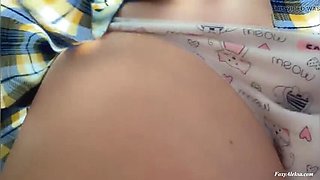 Hot Teen FoxyAleksa Flashes Pussy Under Skirt on Bus - Public Fingering & Outdoor Sex