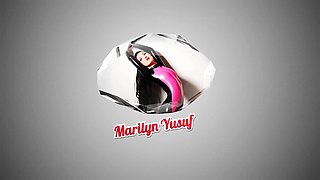 Latex slut solo anal masturbation