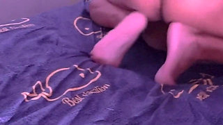 Cuckold Husband Waits for Wife’s Creampie - Raw Fuck with Client’s Load Inside