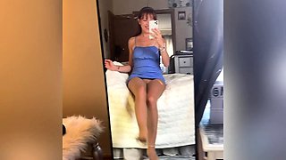 Sexy amateur redhead teen double dildo action