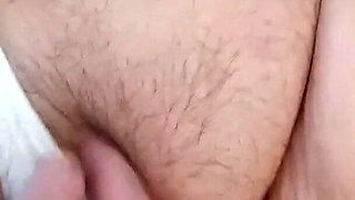 Putting on White Panties and Make Them Full of My Cum