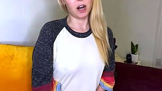 Ex wifey blonde homemade solo masturbation fun