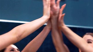 Girlsway - aggressive femdom Victoria Voxxx nails stunner with strap-on & her fist! strenuous squirting orgasm