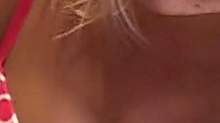 Teen Blonde Does Perfect Blowjob and Swallows Cum