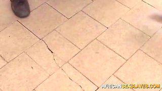 AFRICAN FUCK-A-THON MARIONETTES - African maid outdoor dicksucking gonzo doggie-style penalty