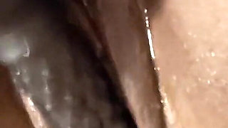 Pounding My Wet Pussy with Big Dildo Stimulating My Clit with Electric Toothbrush