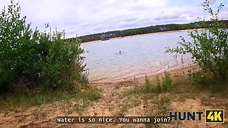 Hunt4k. she cheated on her boyfriend for cash at a public beach