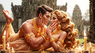 Extreme Close-Up Desi Kissing - Gold Jewelry Mein Sexy Indian Girl Aur Handsome Boy Ki Full Romantic Night