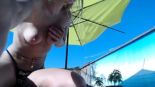 Blonde teen amateur teasing solo