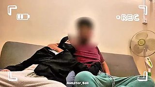 Amateur Teen Schoolgirl Learns Blowjob From Boyfriend At Home