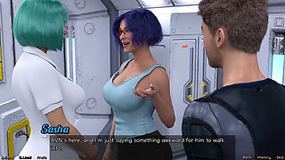 Stranded in Space - Blue Haired MILF Want Threesome with Me & Hot Busty Doctor