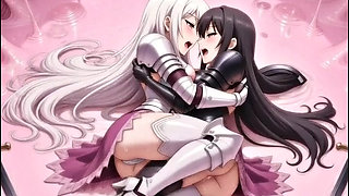 Two Anime Riders in the Slime