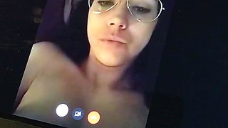 Curvy Spanish MILF gets recorded by a fan having cybersex