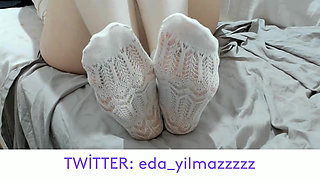 Foot- Foot Fetish- Turkish Foot- Turkish Foot Fetish- Socks- Stockings Fetish- Short Socks- White Socks- Turkish MILF- Turkish P