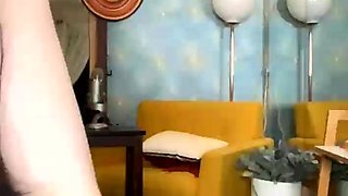 Cute curly brunette solo webcam masturbation