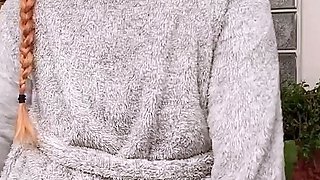 Big Boobed Blonde Masturbates With A Dildo In The Bathroom