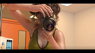 Anime fuck, futanari cumshot, cartoon sex