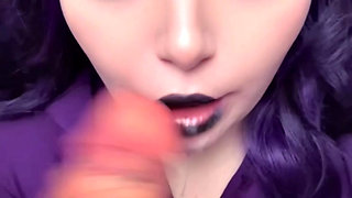 Caught the Fat Goth Nurse Masturbating