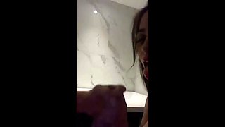 Karely Ruiz Lovingly Sucks Huge Cock