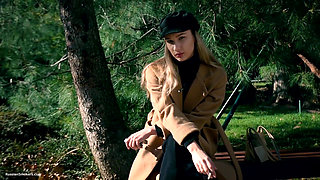 Outdoors Smoking with Beaty Russian Girl 2