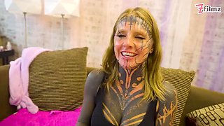 Tattooed Girls Squirting Orgy with Anal Sex and Double Penetration Blowjobs