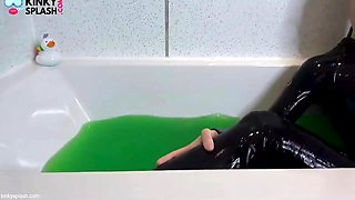 Lucy Lauren - Slime Bath Wetsuit Wank