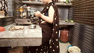 Hot Indian Bhabhi Caught Watching Porn in Kitchen - Hardcore Fuck & Moaning