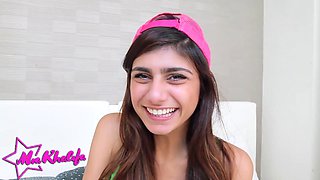 Mia Khalifa's Compilation of Best of Bubble Bath and Solo Play with Curvy Petite Girls in Glasses