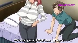 Big Tits Stepmom Gives Birthday Surprise to Stepson - Uncensored Anime